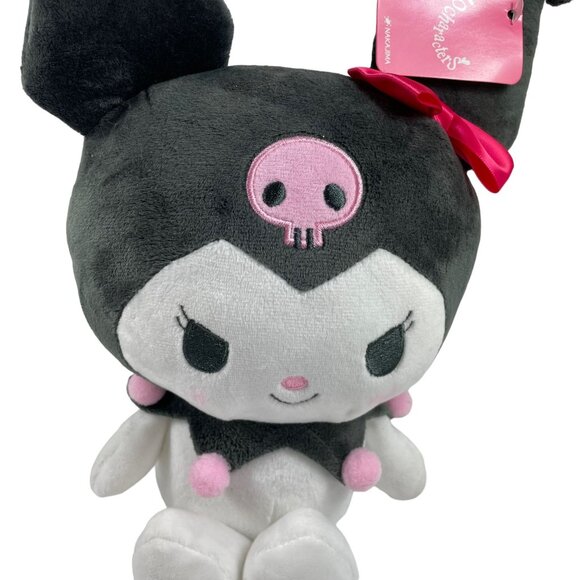 Kuromi Sanrio Plush Toy Stuffed Animal Bow 12" Soft Cinnamoroll Japan Bow Skull - Picture 10 of 12